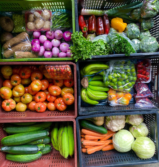 Mercado verduras y frutas